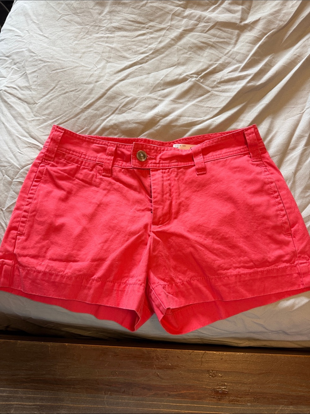 Women’s Cotton Gap Chino Shorts in Salmon/Pink